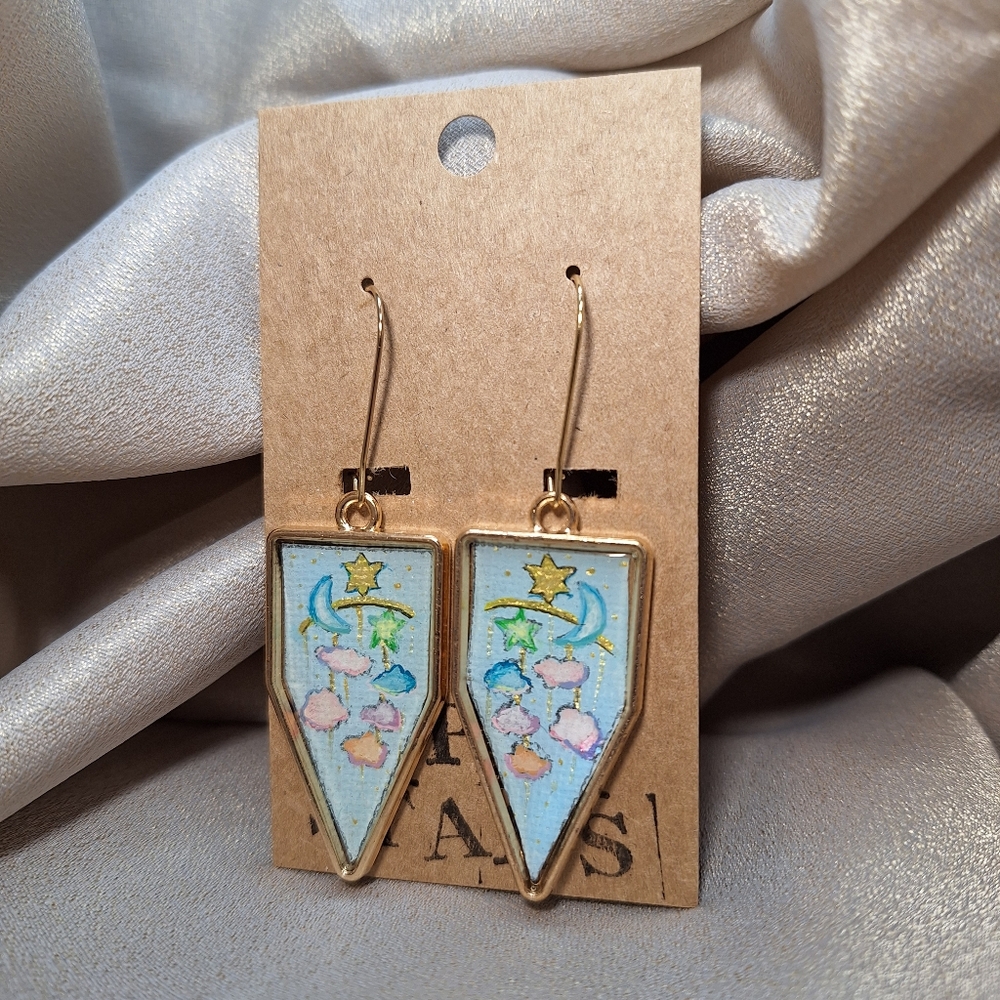 Hand painted earrings